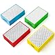 Glas Schleifen x4 Stück Fliesen Schleifen 60/100/200/400 Diamant Schleifpad Fliesen Schleifscheibe - Glas Polieren, Holz Schleifen Harz Schleifblock für Steine Glasschleifmaschine Schleifpad Beton