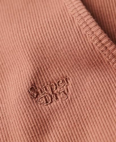 Superdry Essential Logo Racer Vest W6011890A Mocha Mousse Brown Taille 14/16, Manteau pour Femme, 42-44