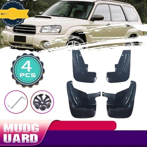 4 guardabarros para Subaru Forester SG 2005-2007 que protegen la carrocería 3