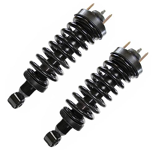 Image of Detroit Axle - Front Struts w /Coil Springs Sway Bar Links Tie Rods Boots Replacement for 2003-2011 Ford Crown Victoria Mercury Grand Marquis Marauder