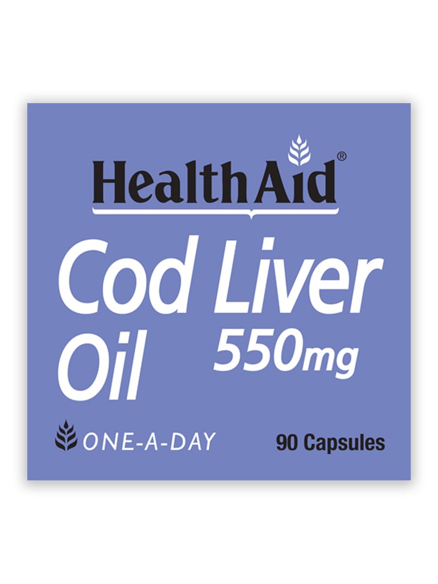 Health Aid Cod Liver Oil 550mg, 90 Caps