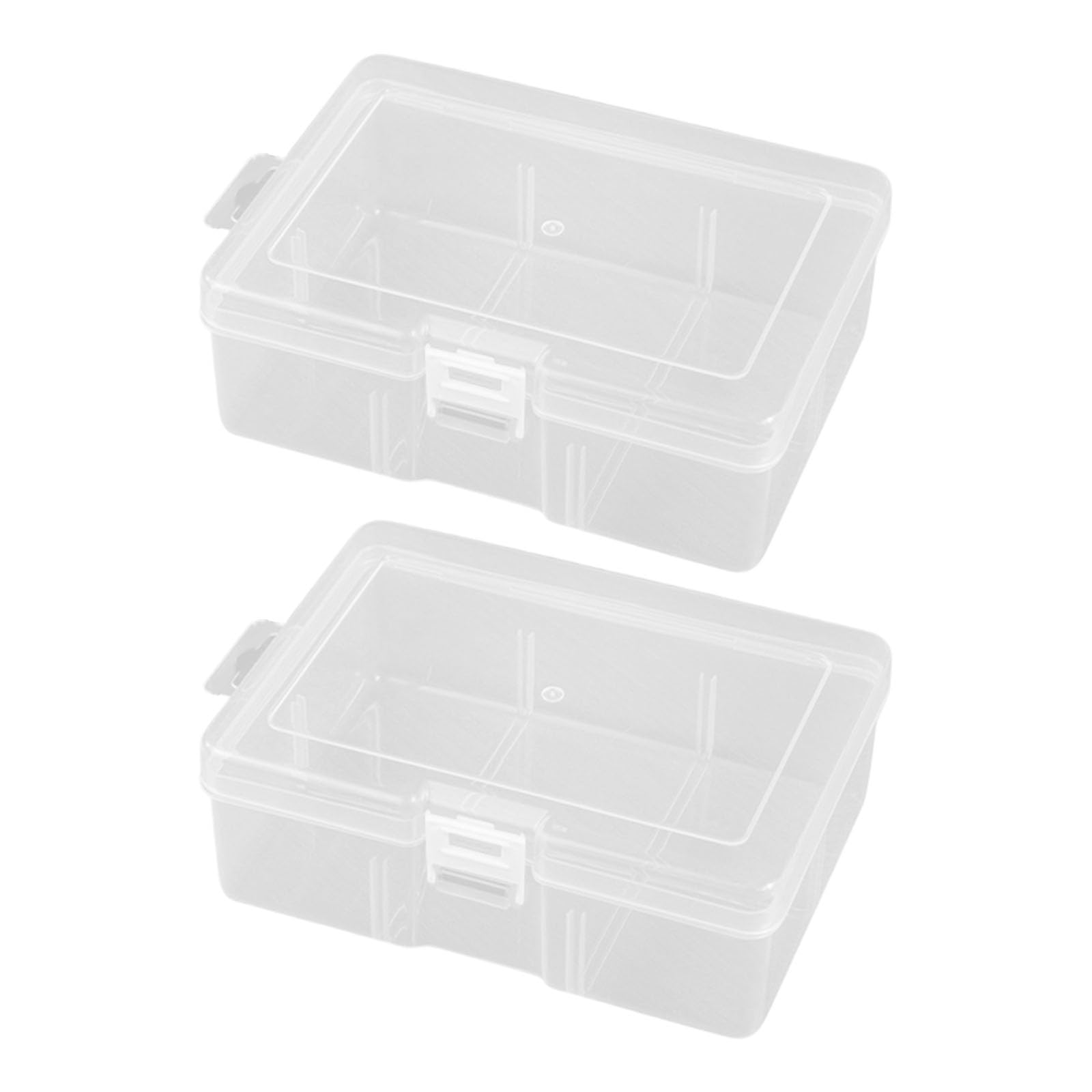 2Pieces Organiser Box Container Holder Box for Craft Project Accessory and Home Offices Small Items Toy Storage Use Small Items Storage