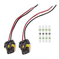 Vista 6 de UTSAUTO 9005 9006 H10 Conectores de cable Adaptador hembra Arnés de cableado Enchufes Alambre para faros antiniebla