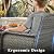 CAODOC 4-Piece Wicker Patio Furniture Set, All-Weather Rattan Conversation Bistro Loveseat Chair and Table Set for Backyard, Balcony and Deck with Soft Cushions and Metal Table(Dark Gray)