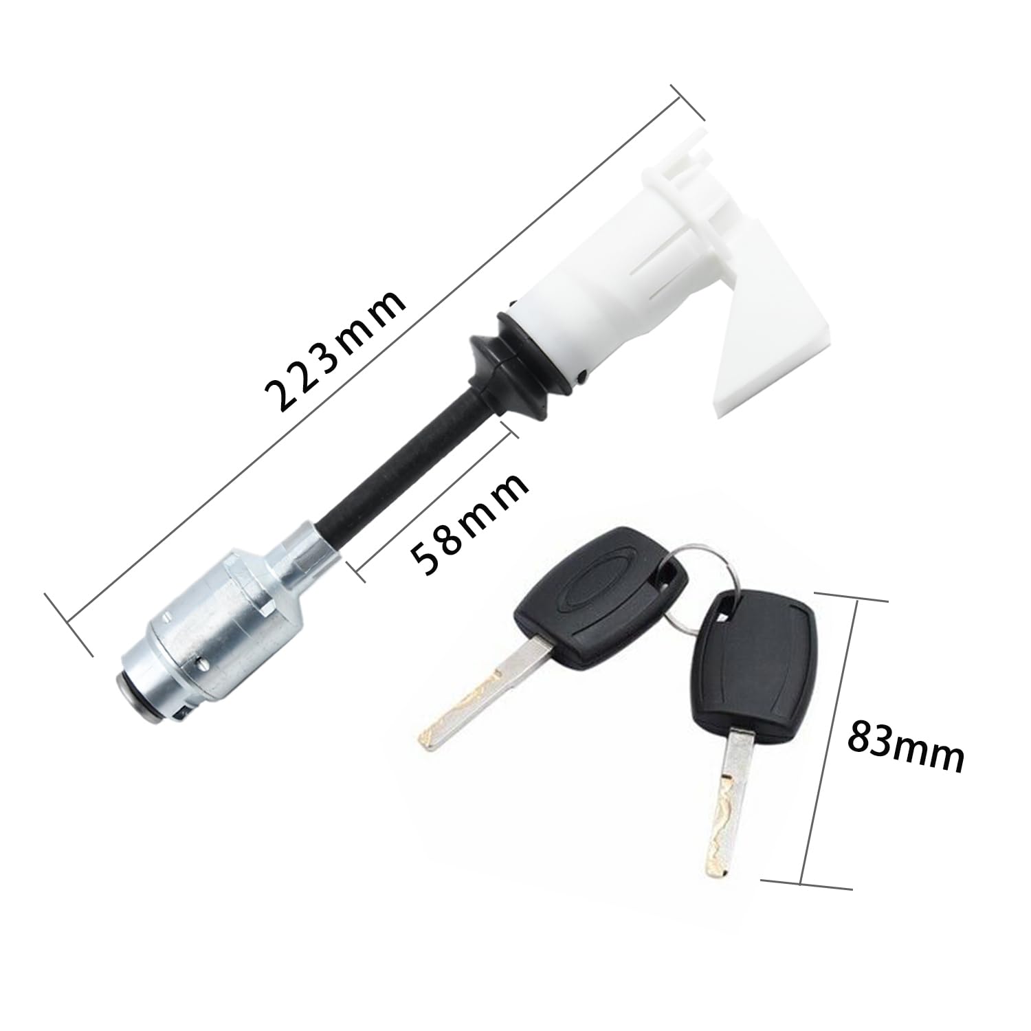 YUCKMZ Serrure Cylindre Capot Compatible Ford Focus C-Max 2003-2007 - 4556337 3M5A-R16B970-AD