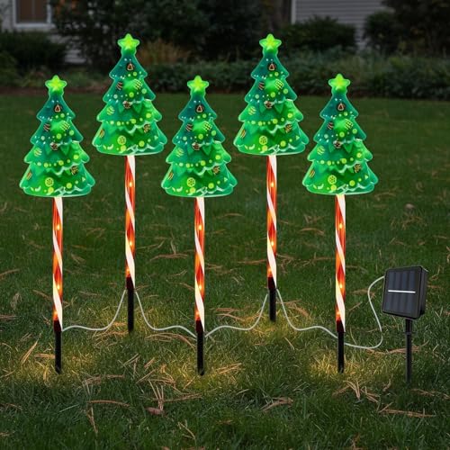 Luz de bastón solar impermeable con batería de 600 mAh para patio y jardín 8