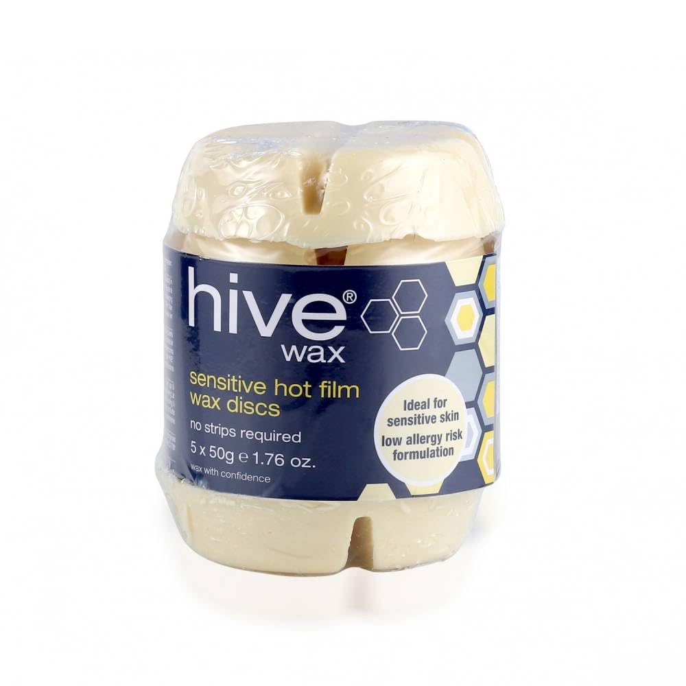 Hive Beauty Sensitive Hot Film Brazilian Depilatory Wax Discs 5 x 50g CODE: HOB5587