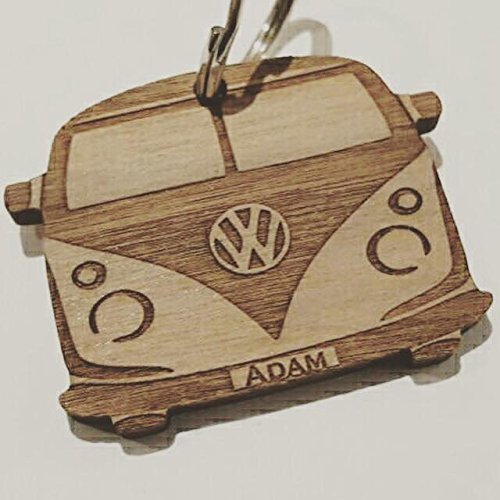 personalised campervan keyring
