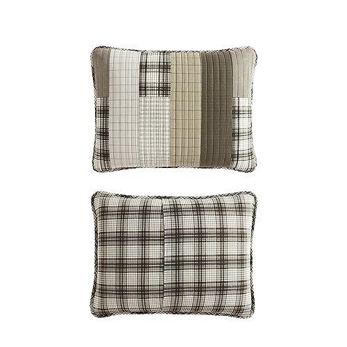 Image of Eddie Bauer - Queen Quilt Set, Cotton Reversible Bedding with Matching Shams, Home Decor for All Seasons (Fairview Sand, Queen)