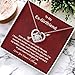 To My Ex-Girlfriend Love Knot Necklace | Apology Jewelry Gift for Her | I’m Sorry Romantic Keepsake | Forgiveness Necklace with Message Card & Gift Box