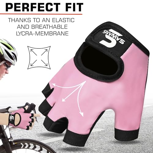 SAWANS Weight Lifting Gloves Gym Gloves Men & Women Workout Anti slip Breathable Ladies Gloves Training Silicon padded Grip palm Protection Exercise Fitness Hanging Pull-Ups Cycling - Image 4