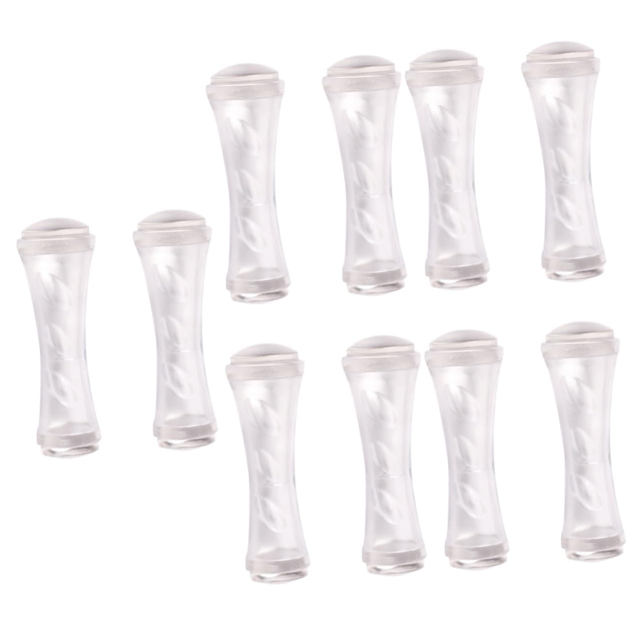 Healeved 10pezzi Double-ended Nail Art Stampers Manicure Transfer Tools for Nail Designs for Home Salon Use
