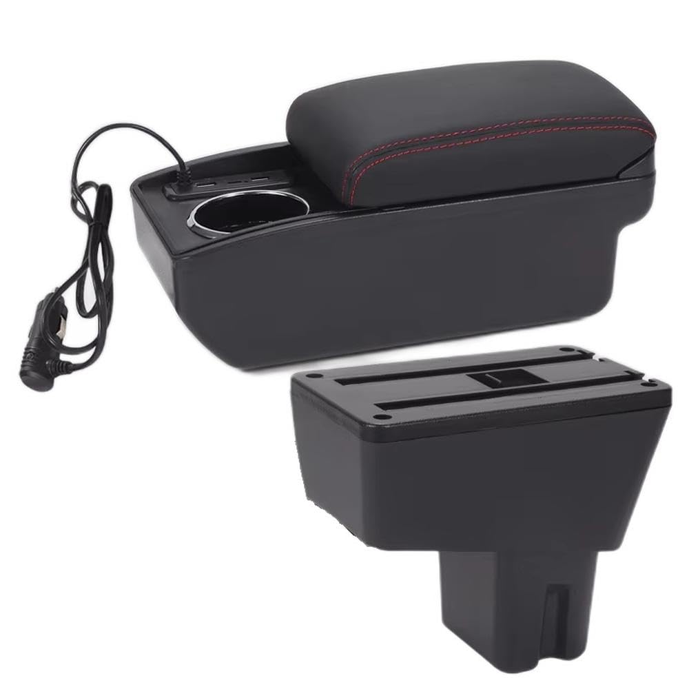 Fsozdbbpl A1 Fast Charging For Citroen C3 C4 2025 Car Armrest Box Center Console Storage Box Interior Parts