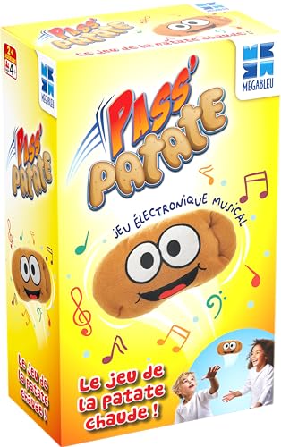 Megableu - Pass PATATE - Jeu de Société Amusant pour Enfants dès 4 Ans - Jeu Musical Électronique de la Patate Chaude - Jeux d'Extérieur ou Intérieur -...