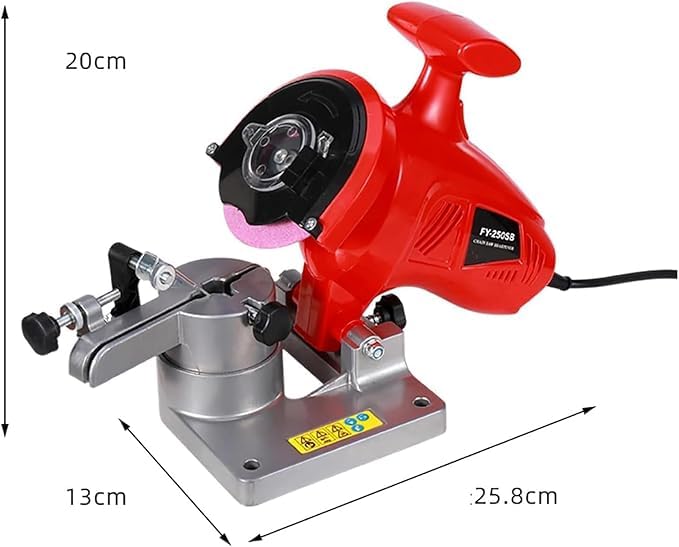 Afilador de motosierra eléctrico, ángulo ajustable de 0 a 35°, mantenimiento rápido de la cadena y herramienta de afilado de precisión para bricolaje y uso profesional