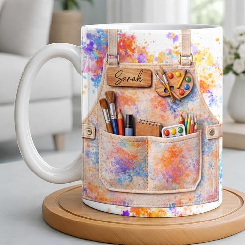 Taza personalizada para profesora con diseño elegante miniatura 7