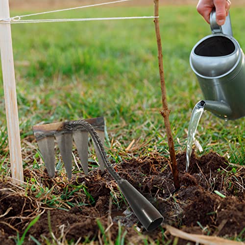 Rastrillo manual de acero para jardinería GANAZONO miniatura 4