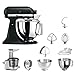 KitchenAid Küchenmaschine | VORTEILS SET | Artisan 5KSM175PS Entsafter Paket | inklusive Entsaftervorsatz, Zitronenpresse und Standardzubehör (Gusseisen Schwarz)