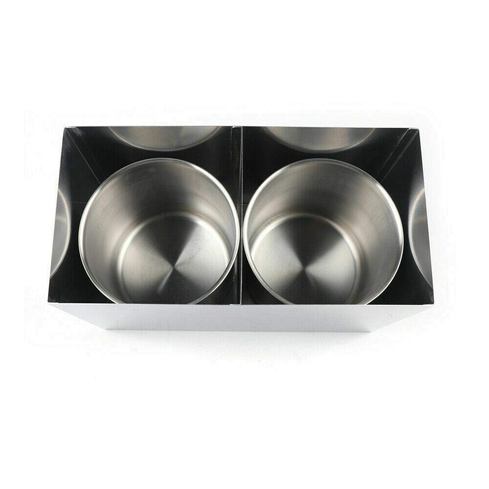 2X4L Edelstahl Pumpspender Saucenspender Hotpot Pumper Sauciere Senfspender