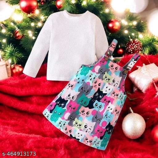 Image of Cute Classy Girls Frocks & Dresses| Soft Cotton Outfit for Kids | Comfortable Everyday Wear Frock for Girls | Suitable for Birthdays, Outings & Festivals
