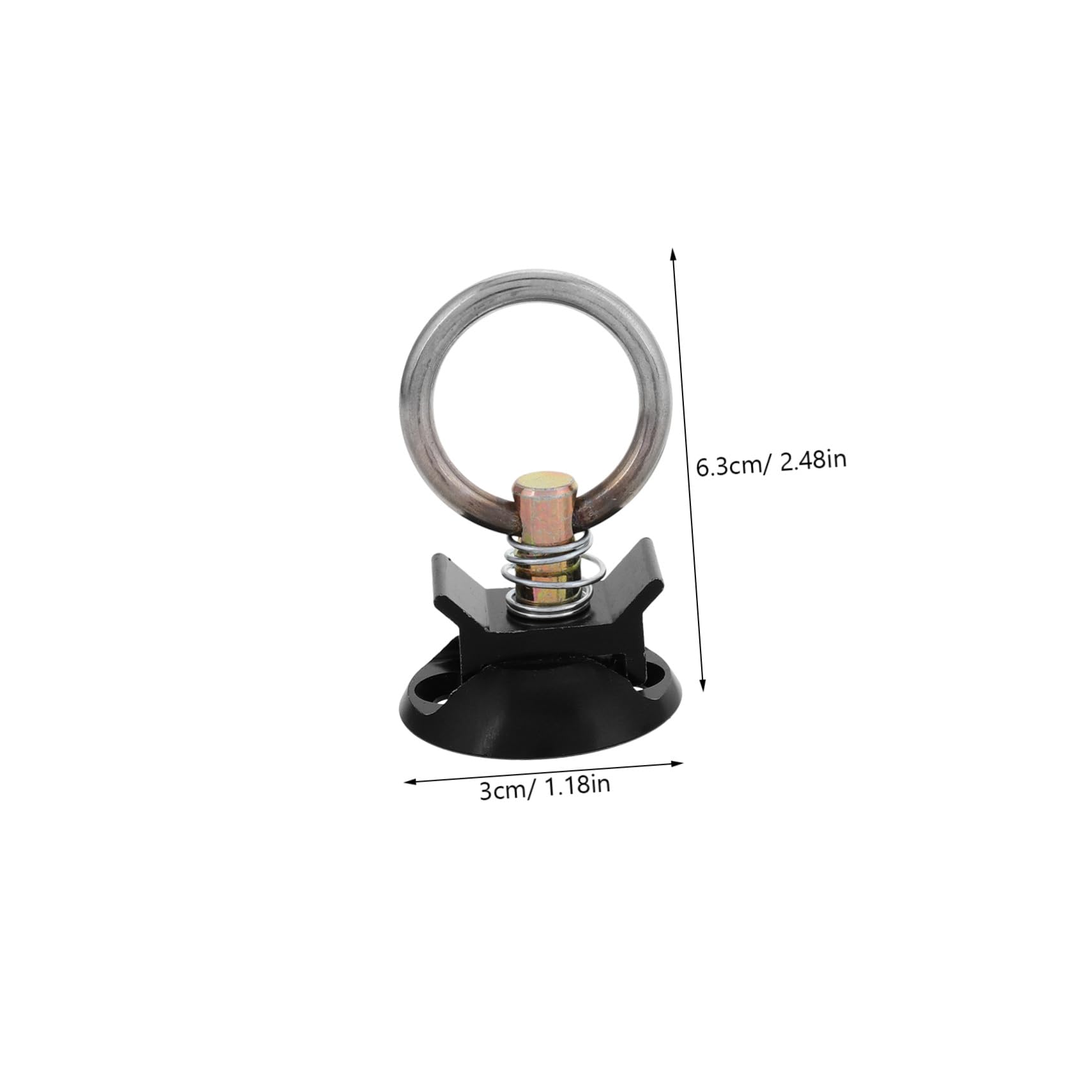 Mipcase Kit de Puntos de Anclaje en Maletero de Coche para Asegurar Carga Redondos de Aluminio y Acero Inoxidable con Liberación Rápida con Instalación Fácil y Almacenamiento Cómodo