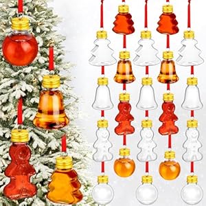 Patelai 24 Stück Weihnachtsschnapsgläser Kugeln