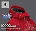 Wantdo Women's Waterproof Mountain Jacket Fleece Windproof Ski Jacket US S Red Small