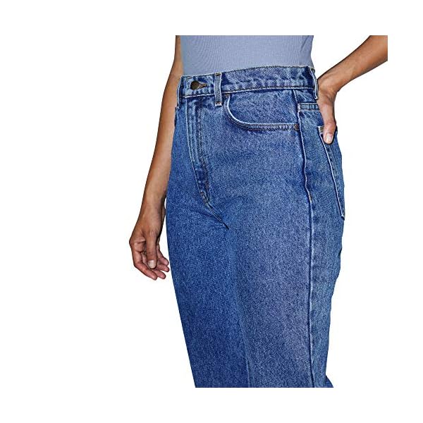 American-Apparel-Womens-High-Waist-Jean American Apparel Women's High-Waist Jean, Medium Marble Wash, 27W/32