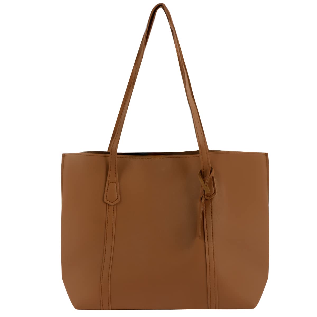 大容量　ダークブラウン レザートートバッグ ダークブラウン レザー トートバッグ