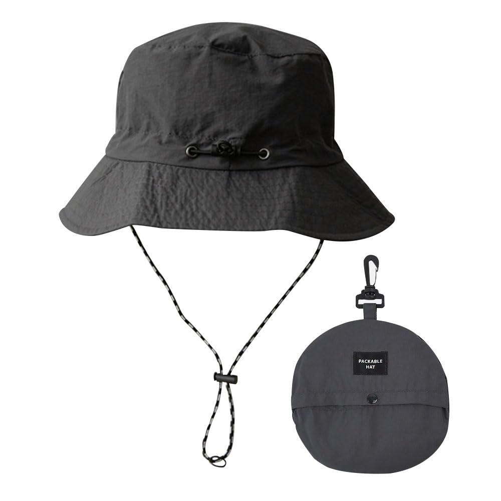 Bucket Hat for Men Women Sun Protection Rain Hats Waterproof Outdoor Safari Wide Brim Fishing Summer Unisex Cap Packable