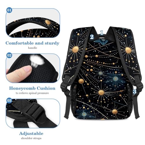Cartables grande capacité Starry Shining Virgo 4 robustes avec trousse - 4