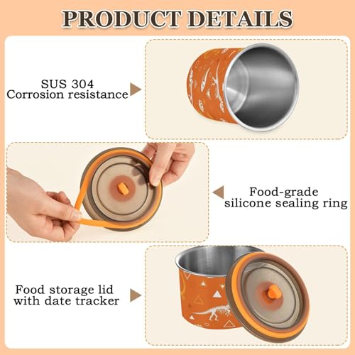 Contenedor hermético de acero inoxidable para café 900ml miniatura 3