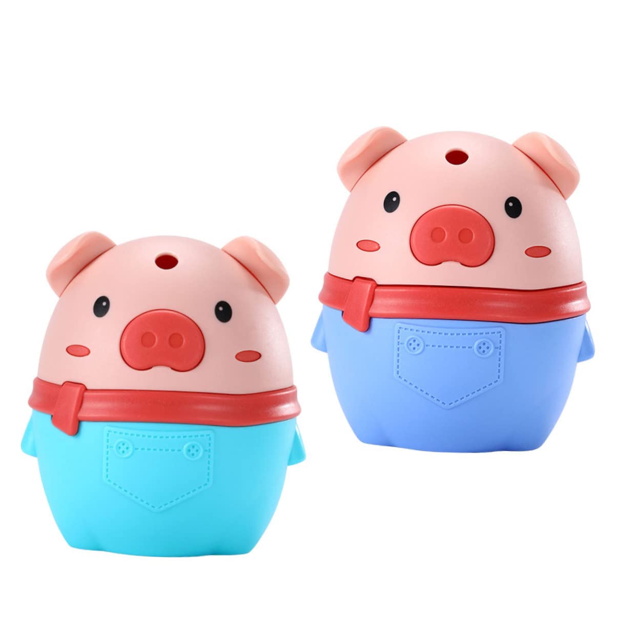 OFFSCH 2pcs Boxes Push Type Toothpick Storage Box Creative Automatic Toothpick Dispenser for Home Office Party Use for Convenient Access Color