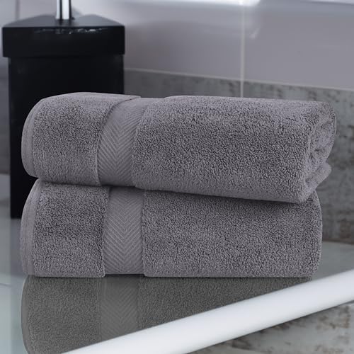 Superior - Kollektion, superweiches und saugfähiges Handtuchset, Baumwolle, grau, 3-teilig – Ansicht 2