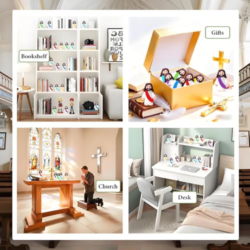 Mini figuras decorativas de Jesús pack 20 piezas miniatura 7