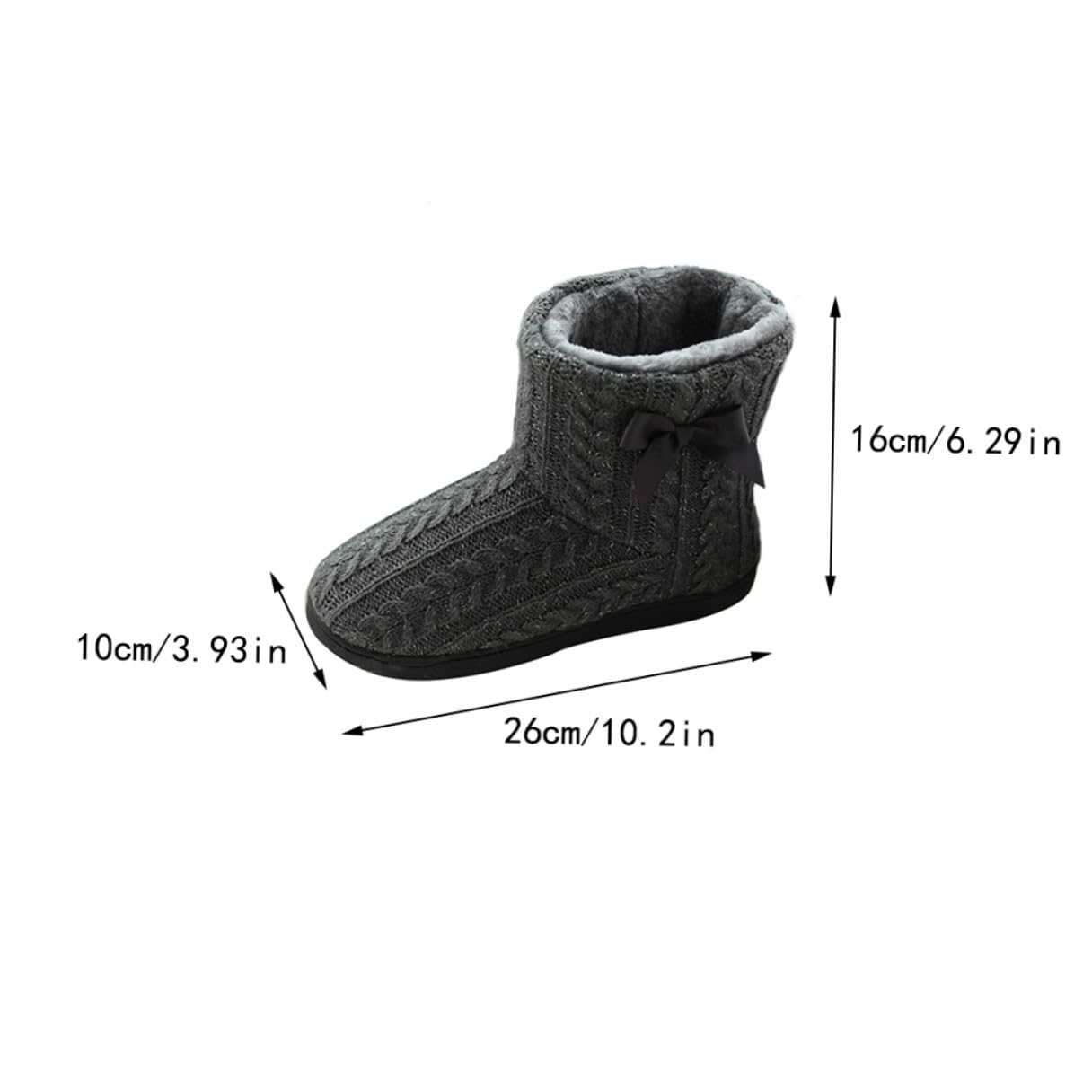 VILLCASE Botas de Casa Mujer Invierno, Zapatillas Antideslizantes