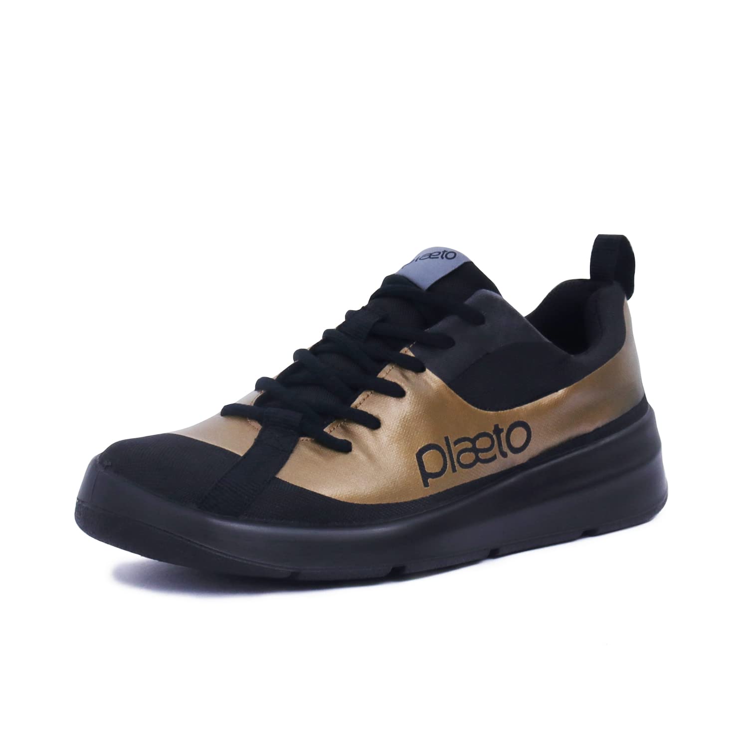 Plaeto Unisex Adult Glide Black/Gold Running Sports Shoes for Men & Women, 4 UK (B0BL1B1GKJ) Amazon Price History, Amazon Price Tracker