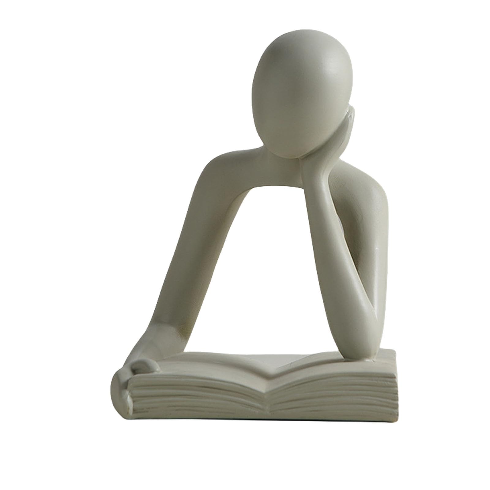 Statua del pensatore astratto, decorazioni for scaffali Mini statue e sculture del pensatore, statua del pensatore in stile astratto in resina, scultura del pensatore moderno, for la libreria ( Color