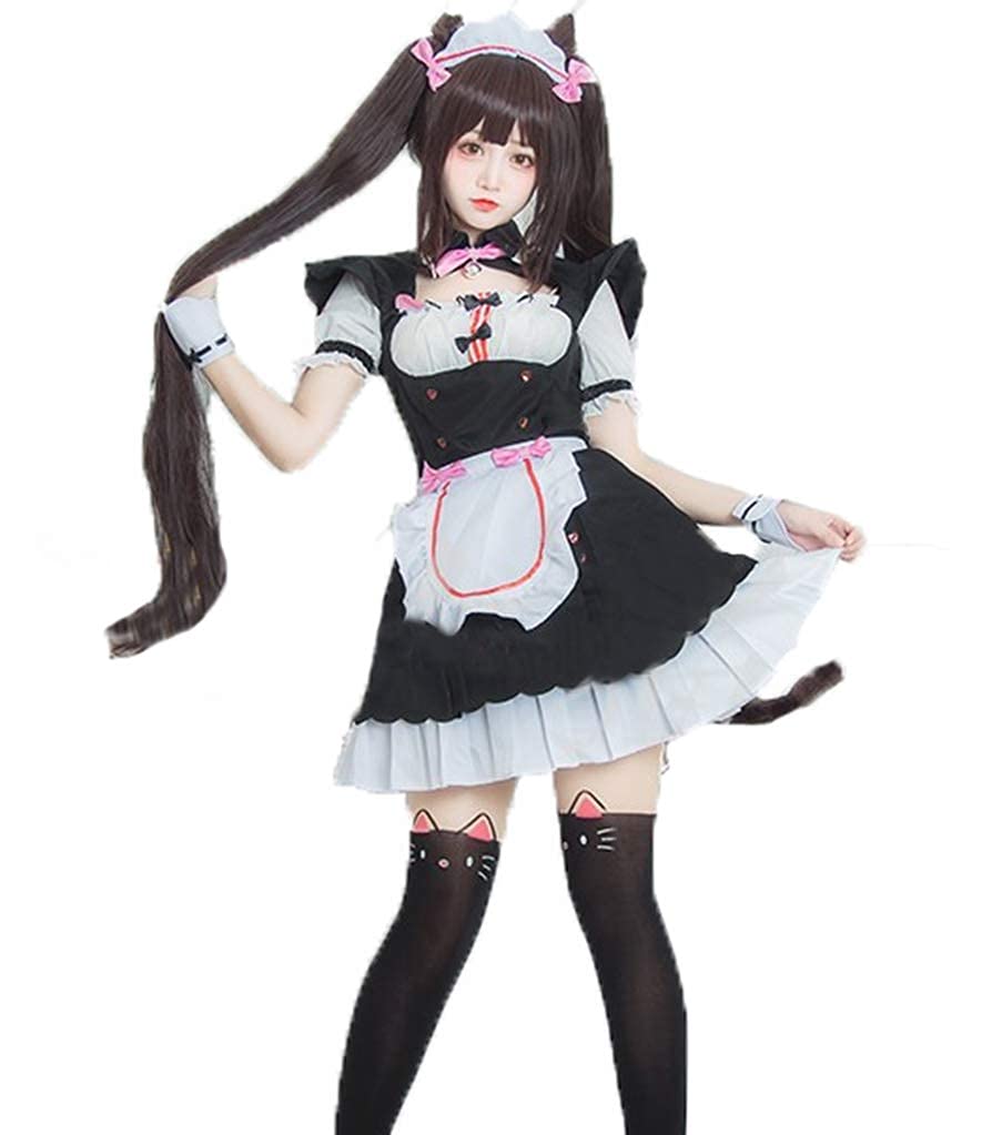 Amazon.co.jp: 【A2HE1X2GDMUCB8】ネコぱら コスプレ メイド服