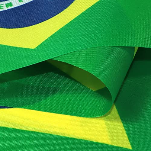 Image of Anley Brazil String Flag Pennant Flags, Patriotic Events 7th of September Independence Day Decoration Sports Bars - 33 Feet 38 Flags