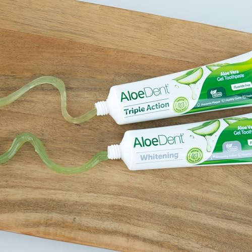 AloeDent Natural Fluoride Free Whitening Aloe Vera Toothpaste 100ml – Bild 4