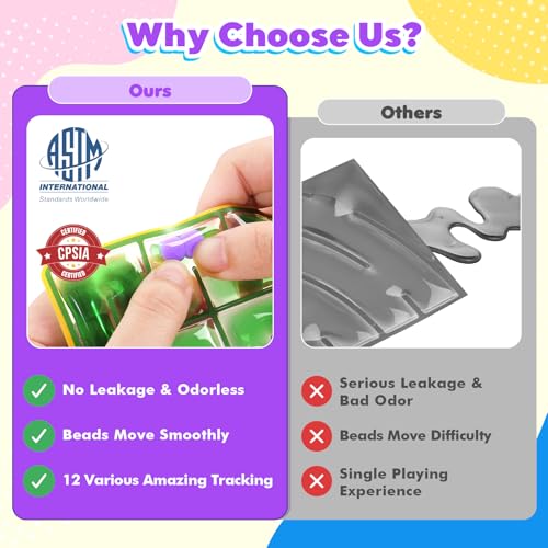 12-Pack Sensory Maze Fidget Toys for Kids & Adults: Quiet Squishy Calming Tools for Autism Children - Anxiety Fidgets for Travel & Office - Classroom Must Haves & Treasure Rewards Party Favors - Image 4