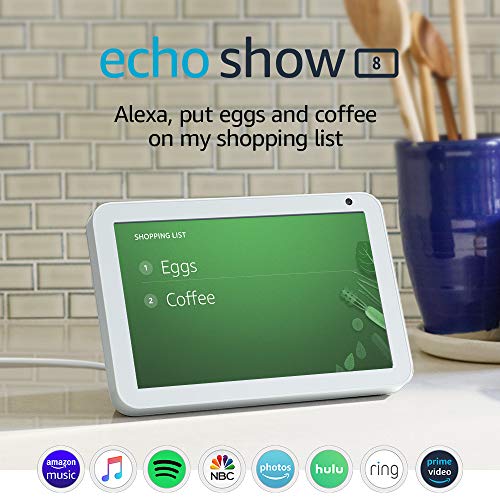Echo Show 8 -- HD smart display with Alexa – stay connected with video calling - Sandstone