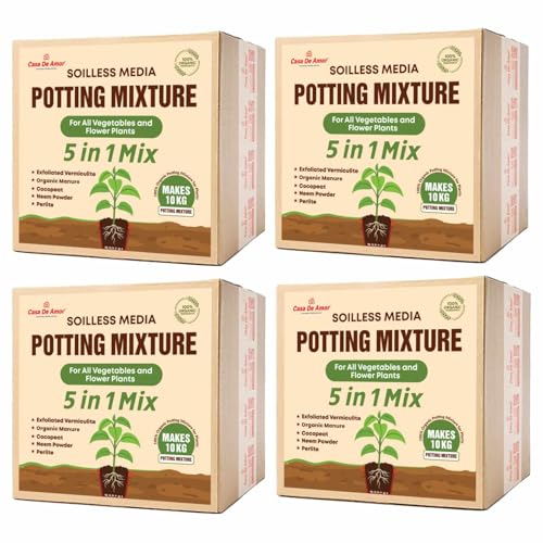 Casa De Amor 5-in-1 Potting Mixture- Makes 40Kg Soil Less Mixture...