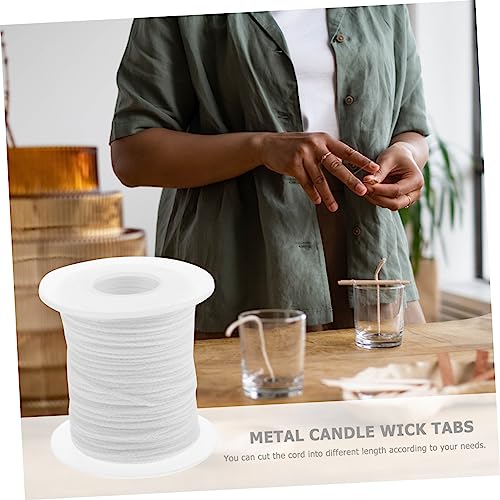 Rollo de Mechas de Algodón para Velas DIY miniatura 6