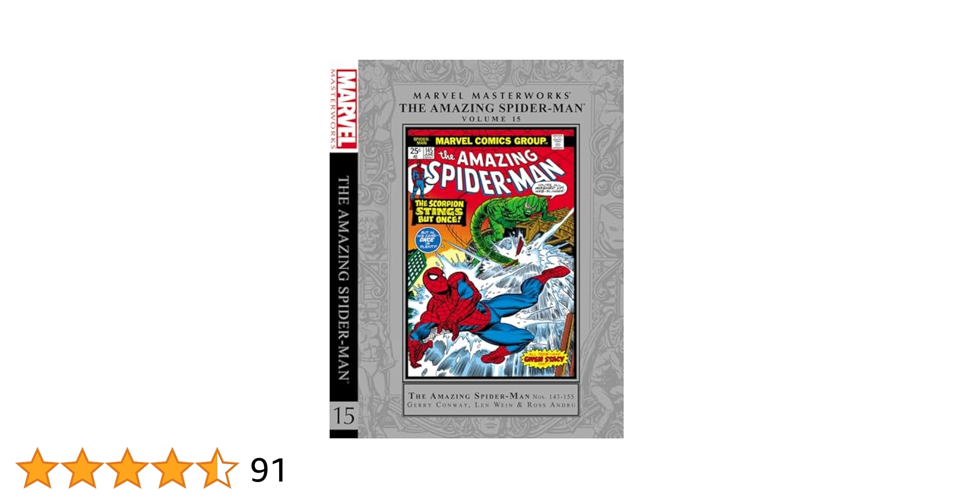 Amazon.com: Marvel Masterworks The Amazing Spider-Man 15