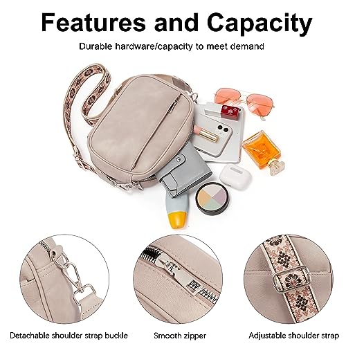 CLUCI Crossbody Bags for Women Trendy, Vegan Leather Shoulder Handbags，Purses for Women with Adjustable Wide Strap4