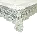 GEFEII White Lace Tablecloth Rectangular for Rectangle Table Crochet Lace Tablecloths Oblong 60"X104" for Kitchen Wedding Party Decoration