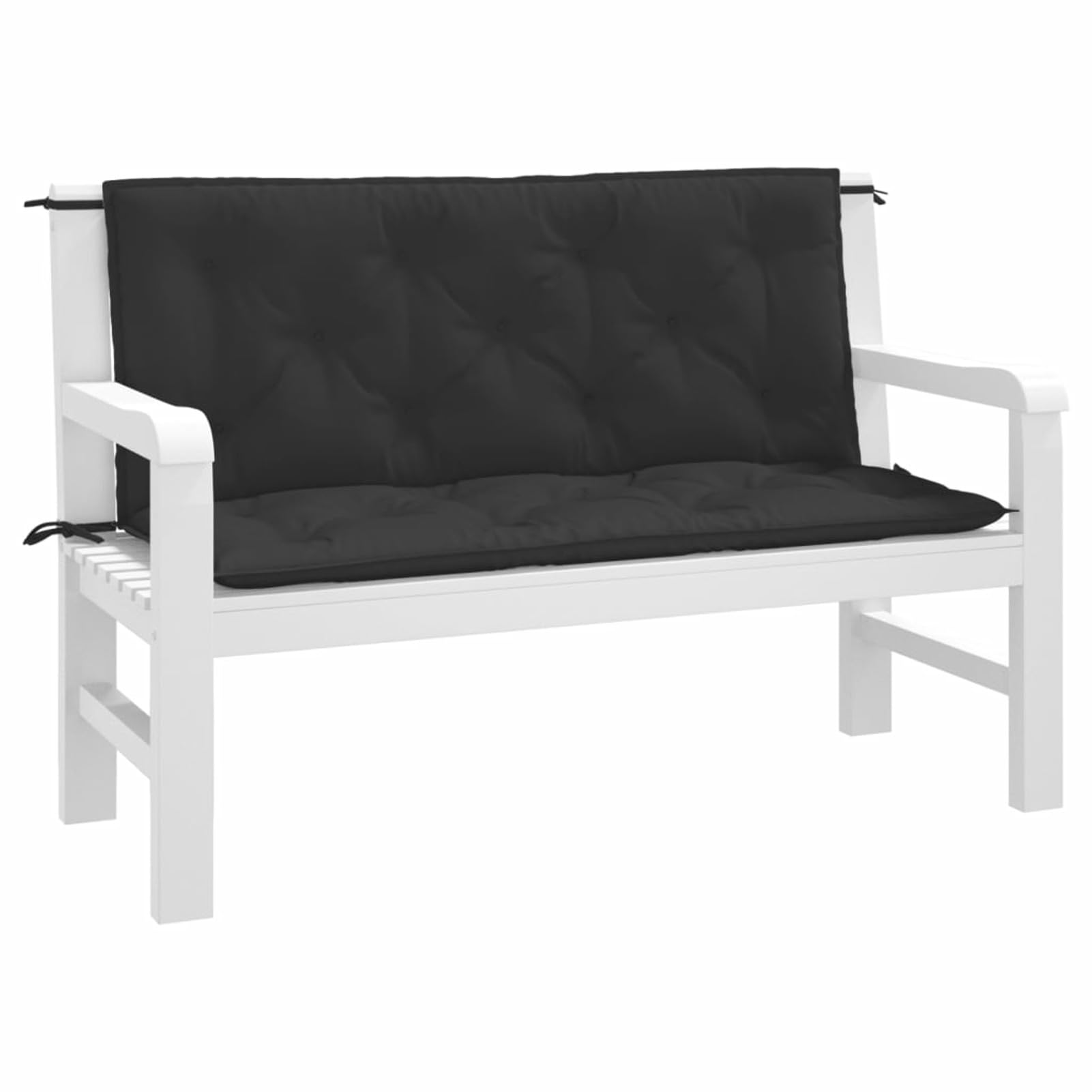 BaraSh Cuscino per Dondolo Nero 120 cm in Tessuto,Cuscino per Dondolo,Cuscino per Dondolo da Giardino,Cuscino per Panche(SPU:315011)