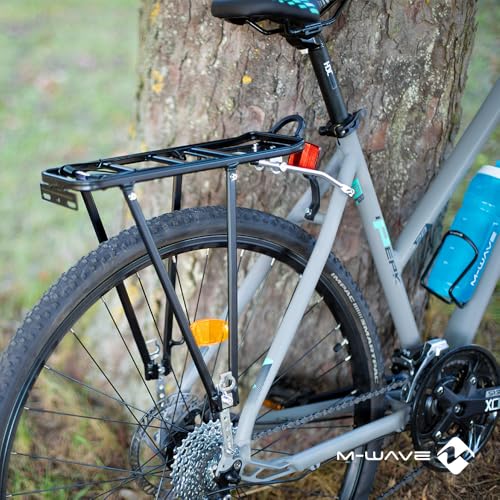 M-Wave Alu-Gepäckträger, screw on II A || 26'/28' || bis zu 25Kgs, Schwarz